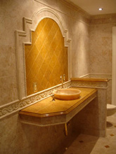 Palmira Gobi Accented With Inca Gold Polished Marble
